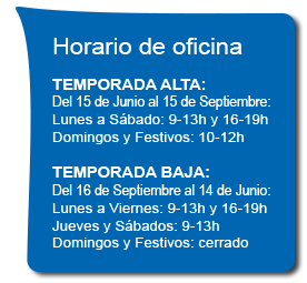 Nuestros horarios